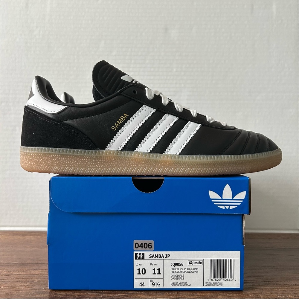 Adidas Samba JP Black Gum Sneakers Size M10/W11